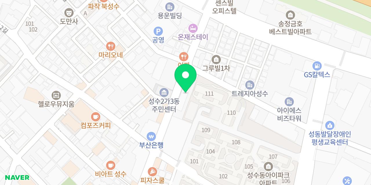 이키나리 돈부리 위치가 표시된 지도