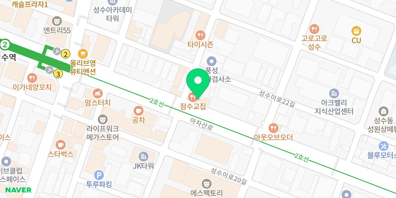 Map showing where Jamsugyojip is