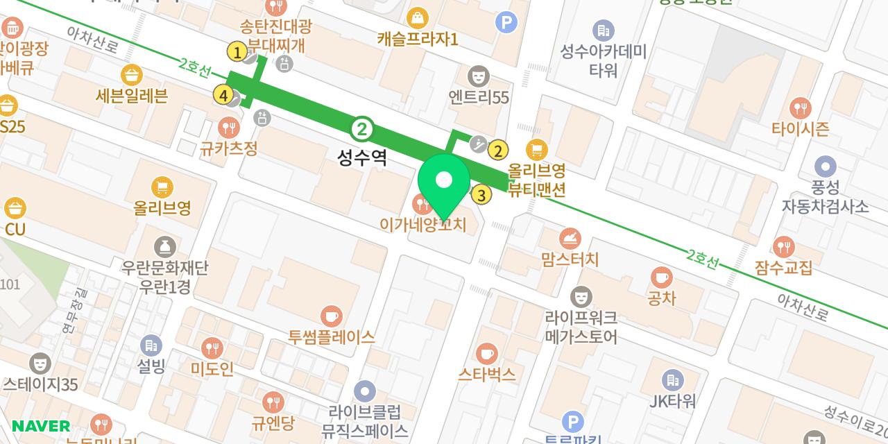 Map showing where Jeontong Sutbul Kkomjangeo is