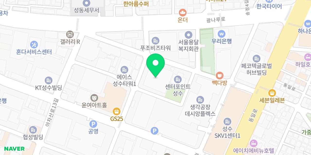 Map showing where Chaeyuk Sikdang Seongsu-jeom is