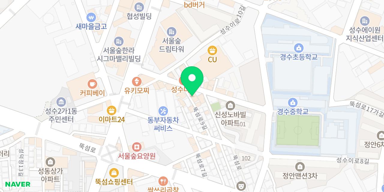 타논55 위치가 표시된 지도