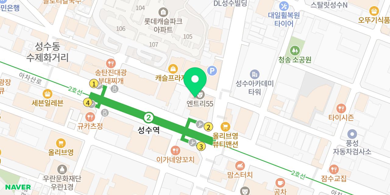 풍조미역 위치가 표시된 지도