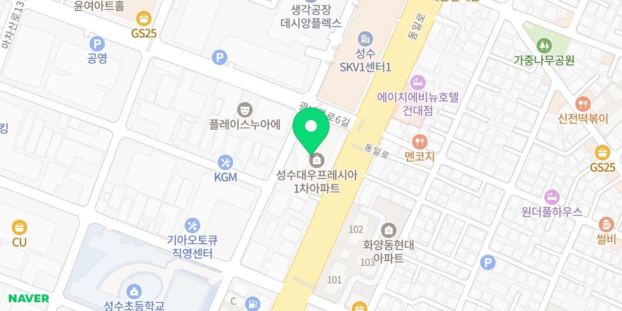 해담 위치가 표시된 지도