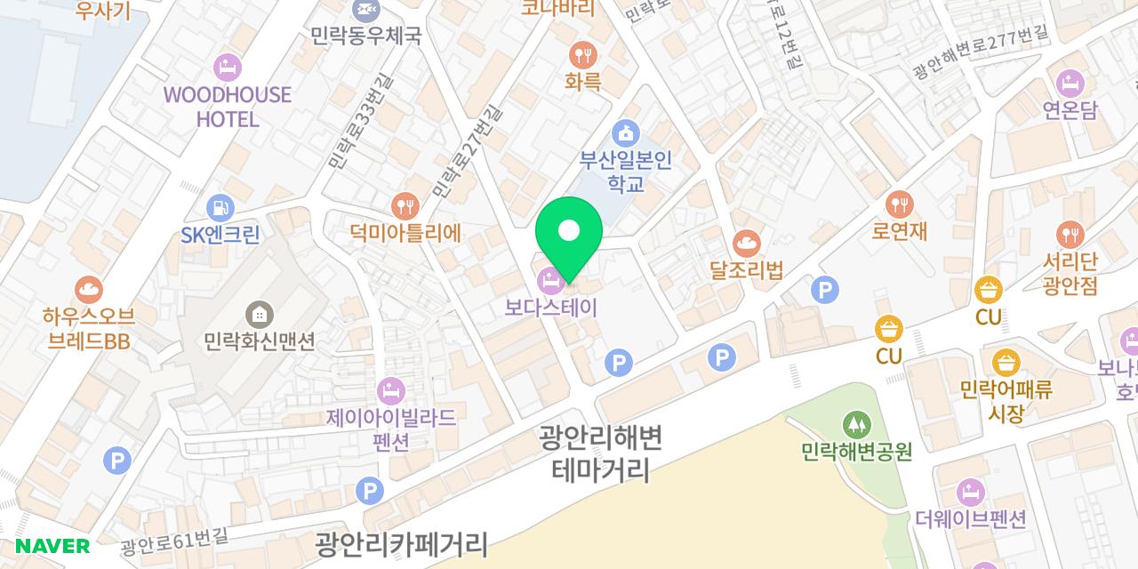 야끼니꾸 쇼신 위치가 표시된 지도