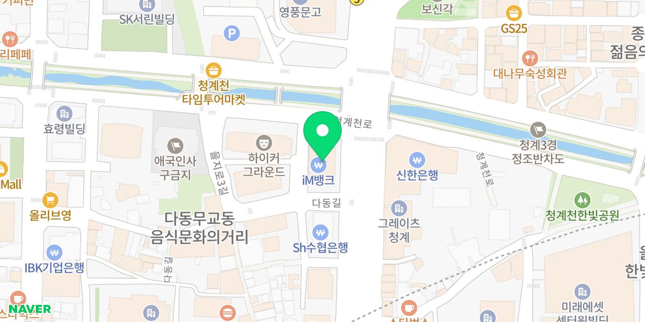 Map showing where Ililhyang Euljiro-jeom is