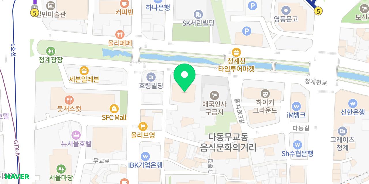 Map showing where Haebong Jeongyuk Mugyo-jeom is
