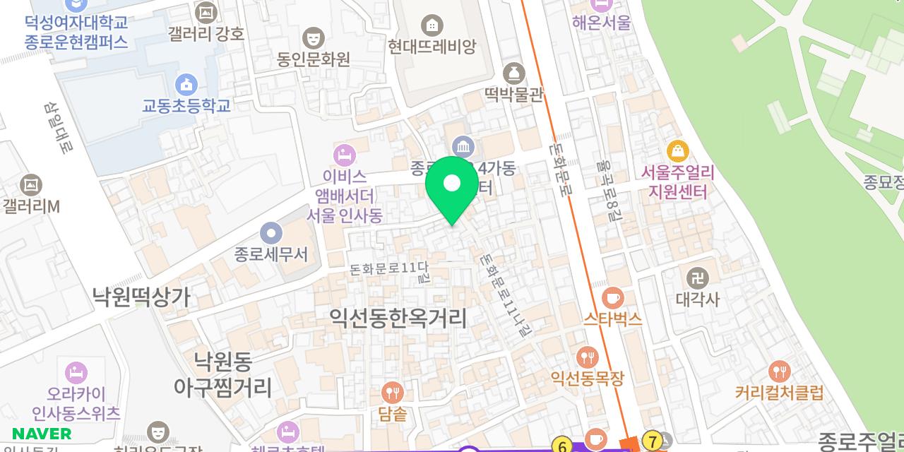 Map showing where Eodam Ikseon is