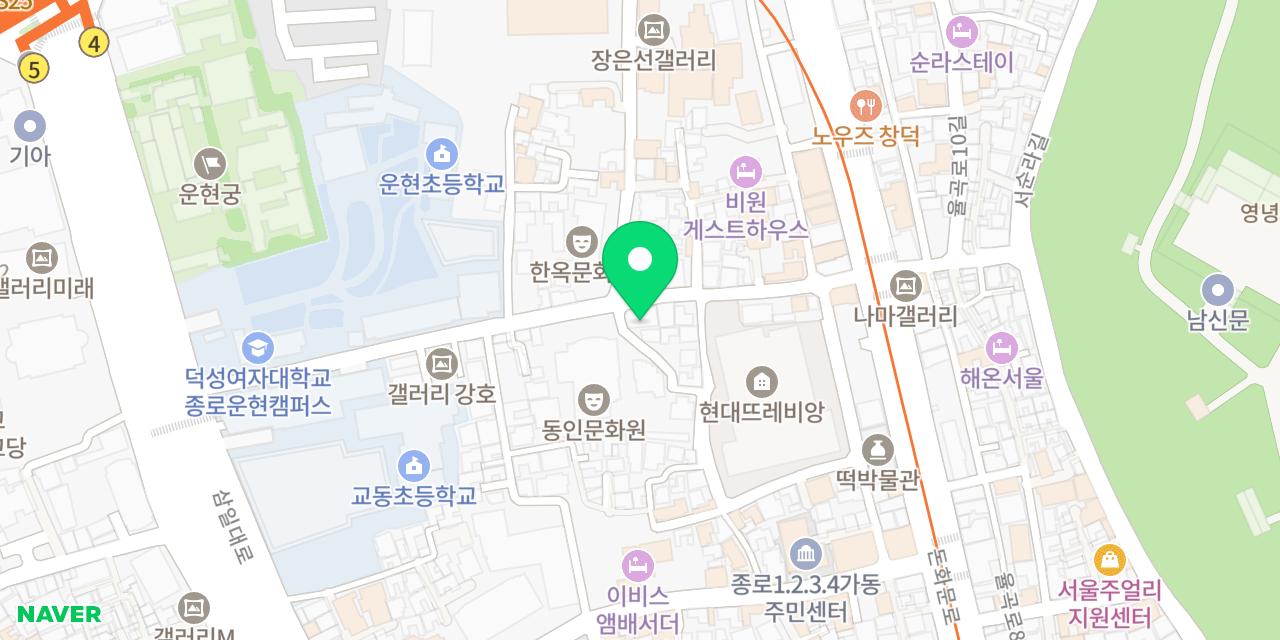 보글하우스 위치가 표시된 지도