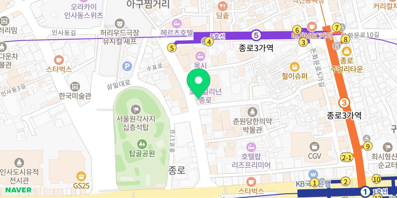 Map showing where Mirak Hansik Buffet is