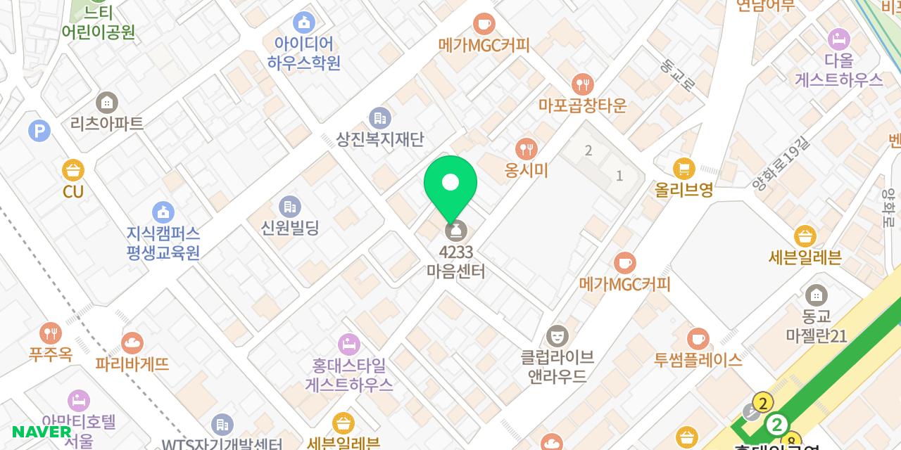 Map showing where cafe Co.R is