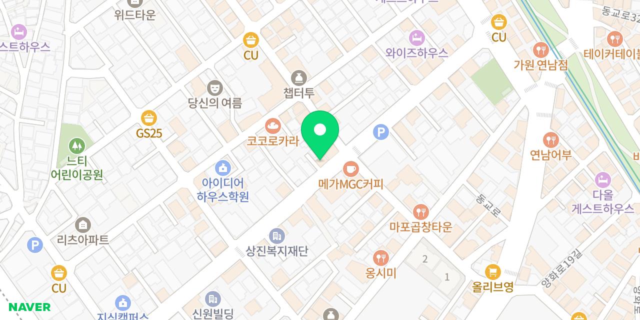 Map showing where Yeonnam Toma is