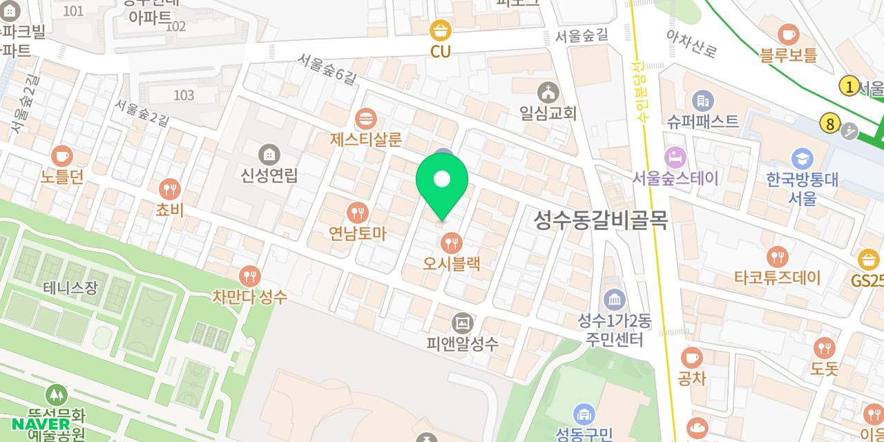 Map showing where Flavourtown is