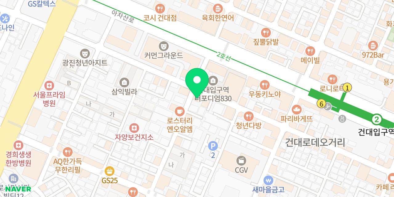 Map showing where Seongsu Wandang is