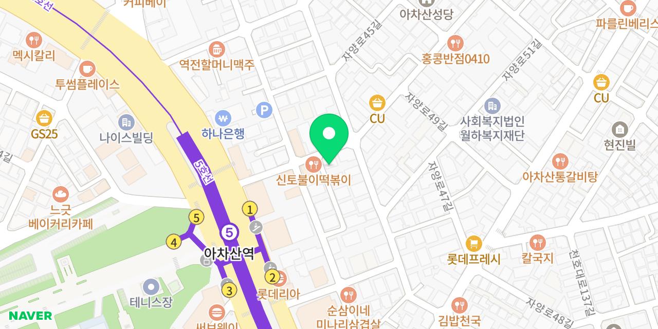Map showing where Jinseong Mandu Achasan is