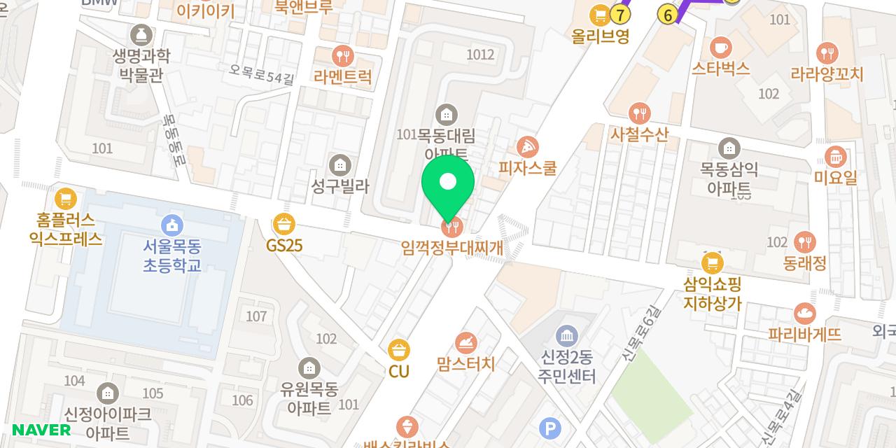Map showing where Imkkeokjeong Budaejjigae is