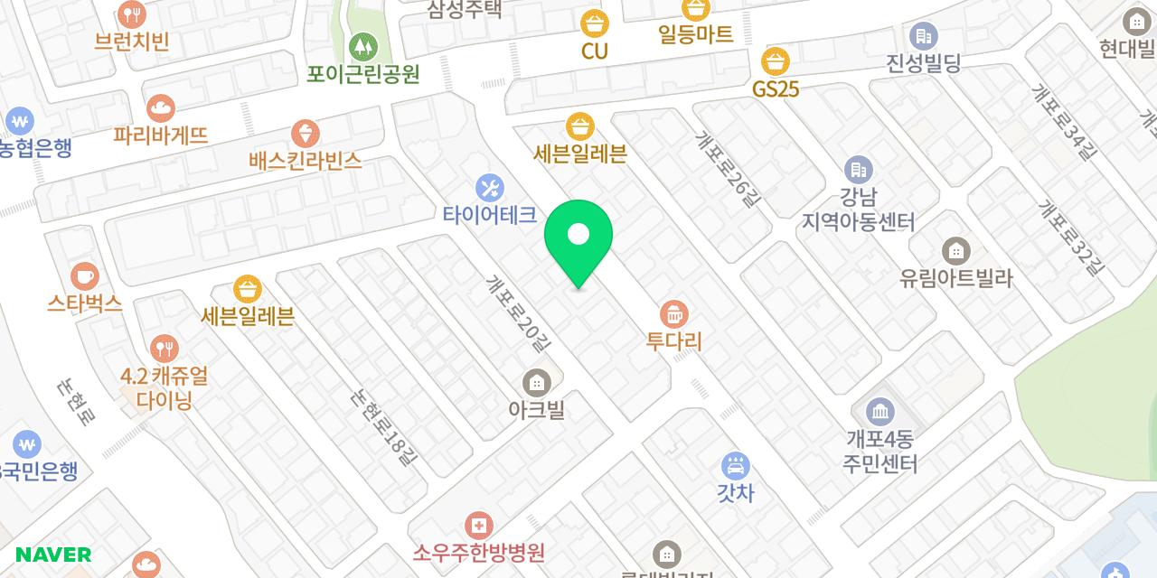 Map showing where Yeongdong Olbaengijip is