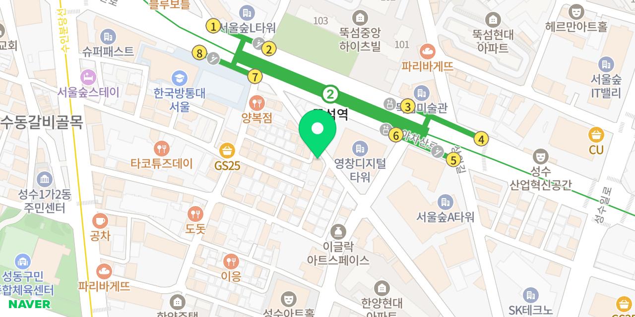 Map showing where Palette Curry is