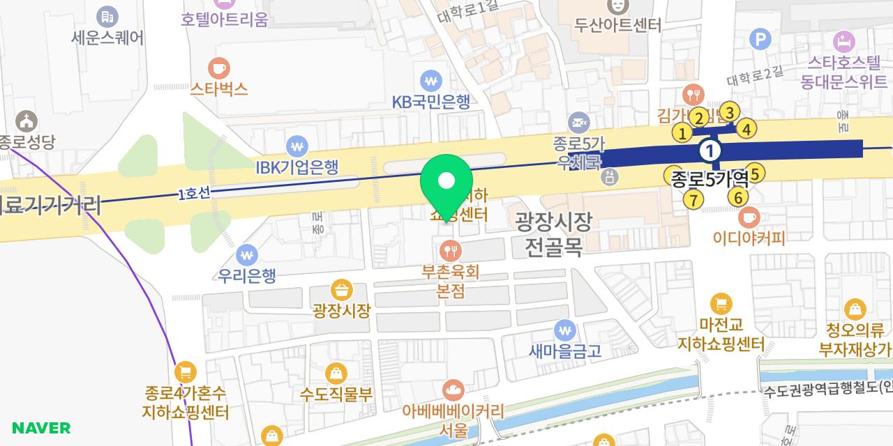 Map showing where Buchon Yukhoe is