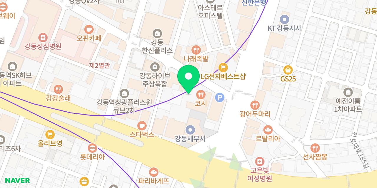Map showing where Koshi Gildongjeom is