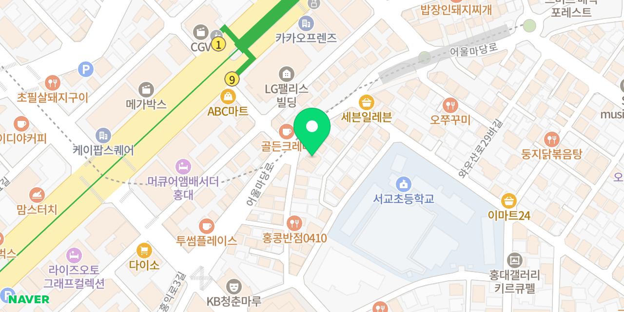Map showing where TAECHO GALBI is