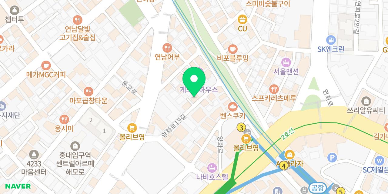 Map showing where Ttobogetji Tteokbokkijip Bungbung Heonibi-jeom is