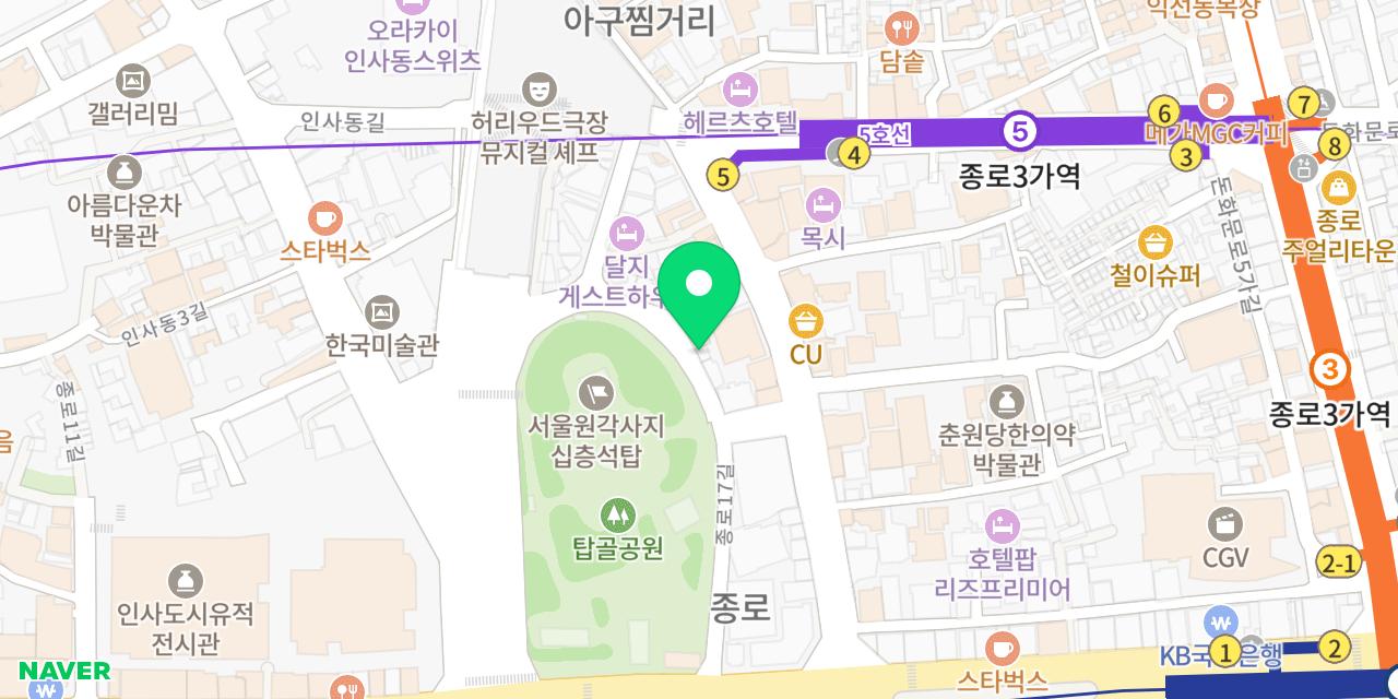 Map showing where Chowon Sikdang is