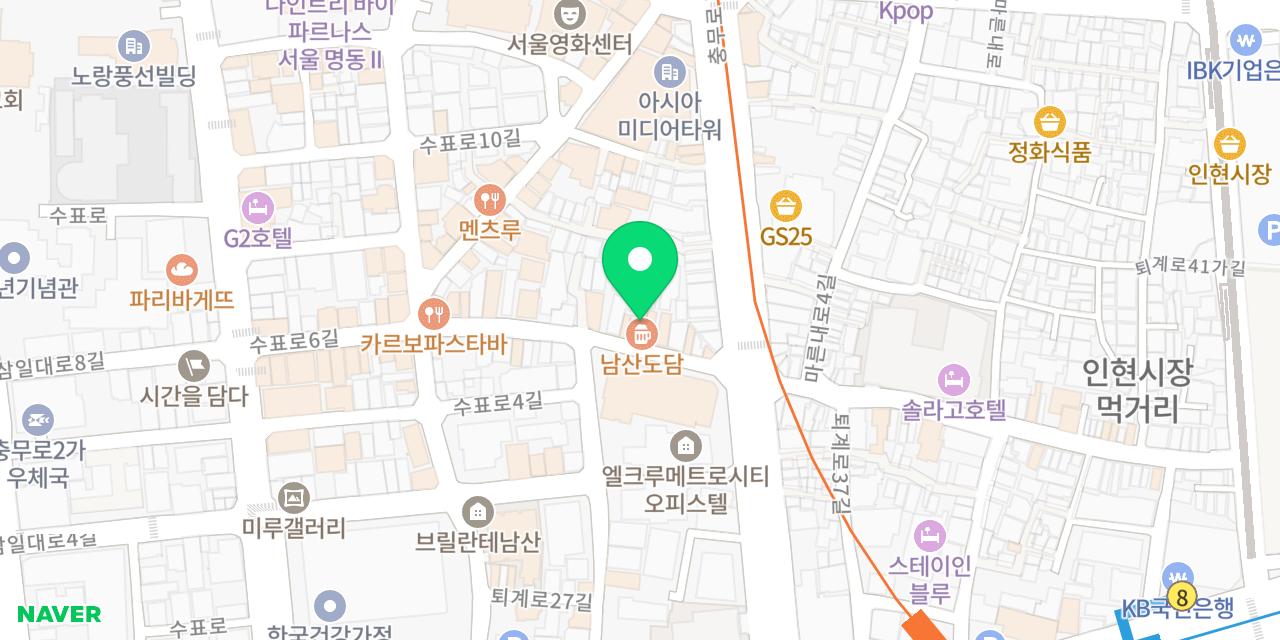 Map showing where Eomeoniga Guwojusin Saengseon-gui is