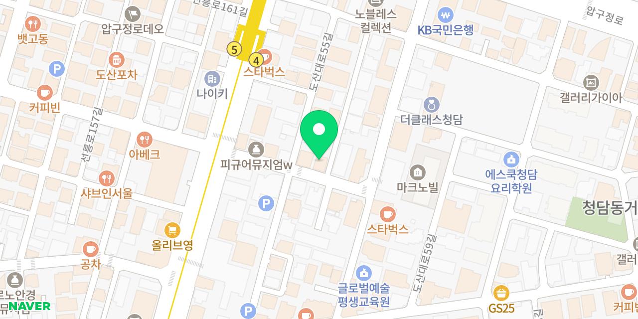 Map showing where Jungsik is