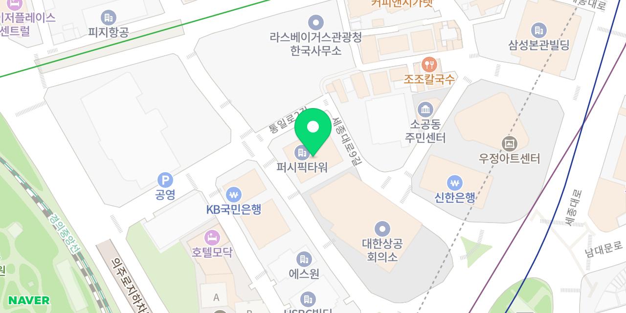 Map showing where Daebojeong Seoul Sicheongyeok-jeom is