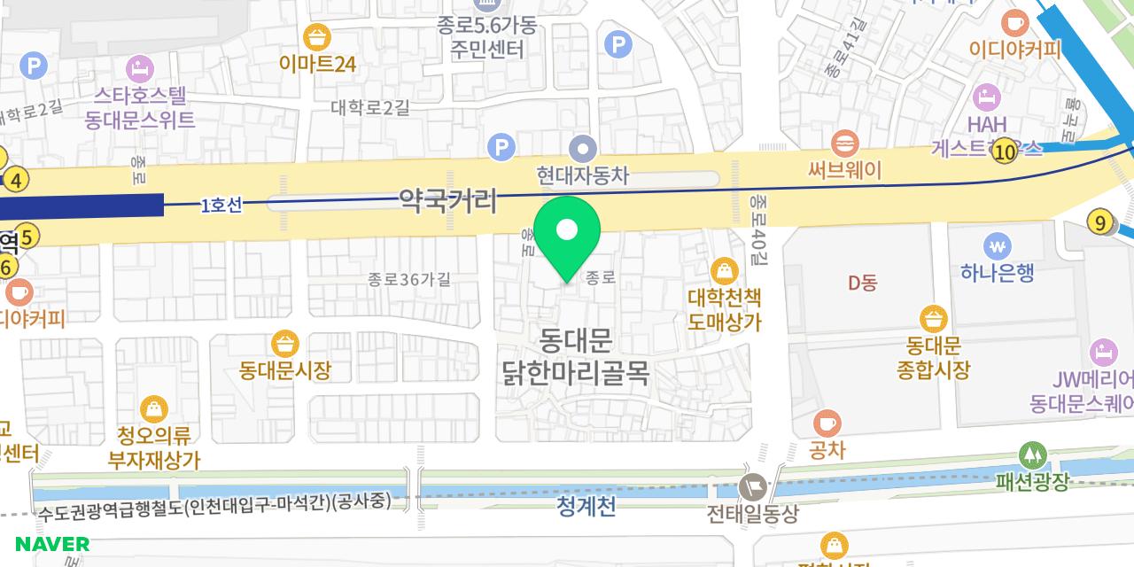 Map showing where Hanminguk Dakhanmari is