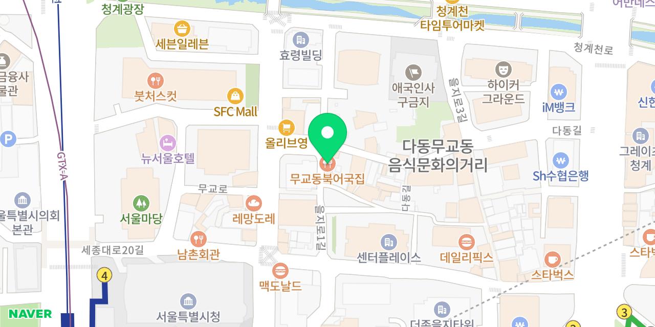 Map showing where Mugyodong Bugeoguk-jip is