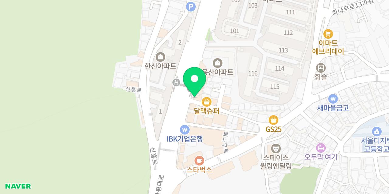 Map showing where The Baker's Table is
