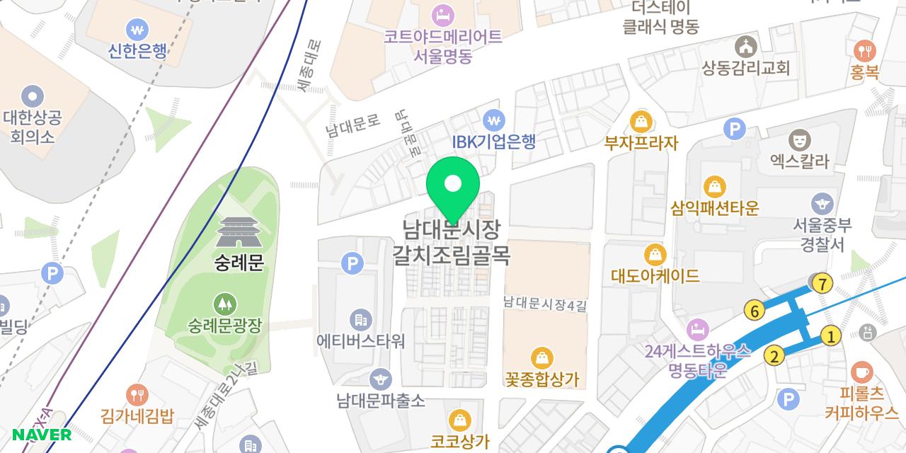 Map showing where Mokpo Galchi is