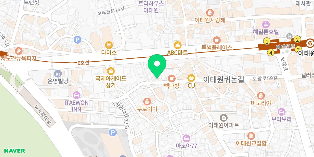 와이낫 서울 위치가 표시된 지도