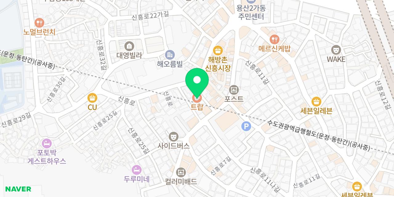 Map showing where TRAP is