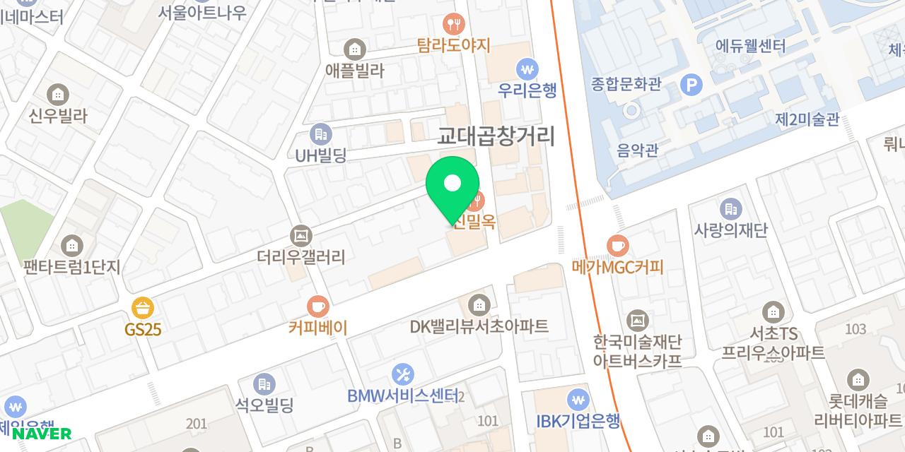Map showing where Sinsagol Gamjatang Gyodae-jeom is