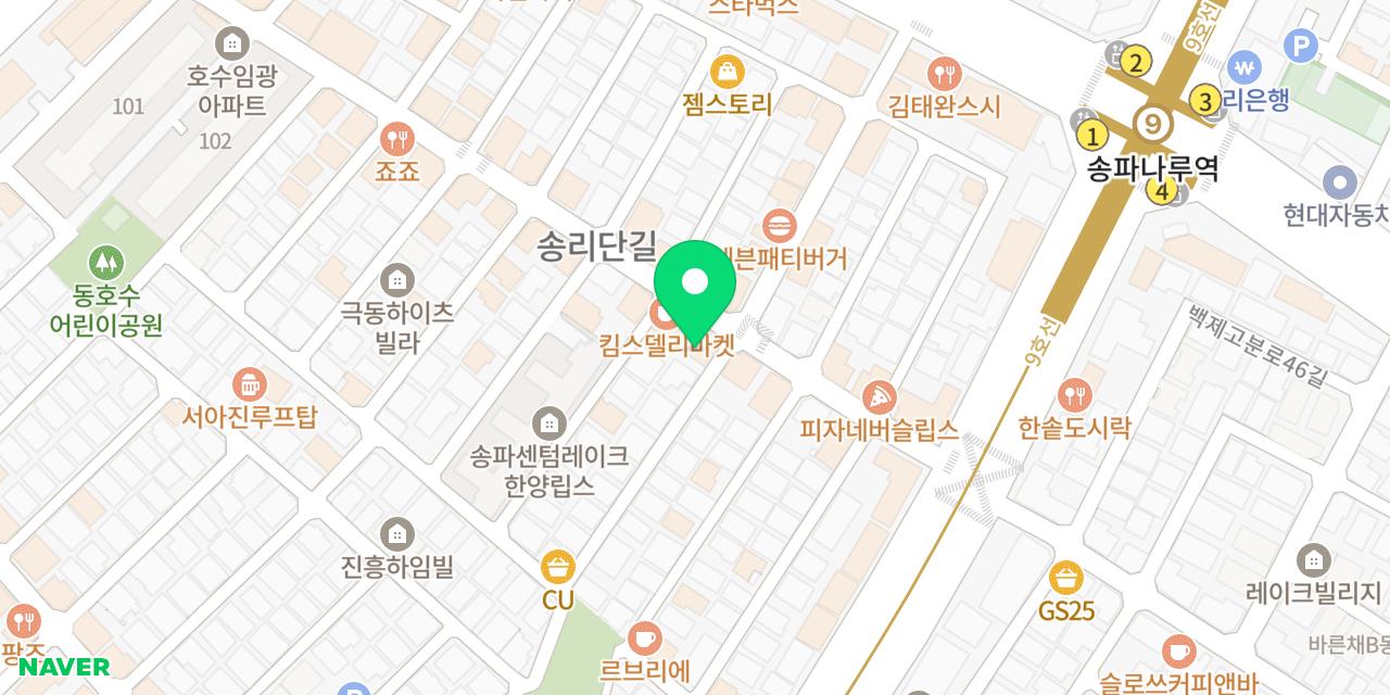 Map showing where Songridan Yangjojang is