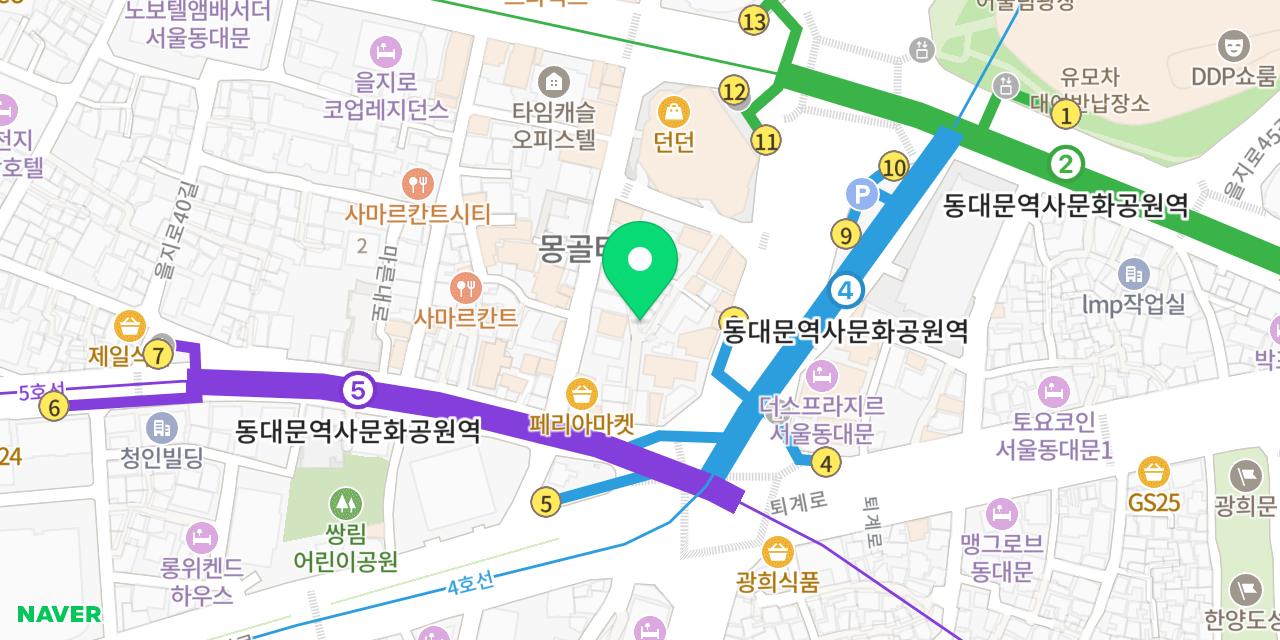 Map showing where Jobang Nakji is