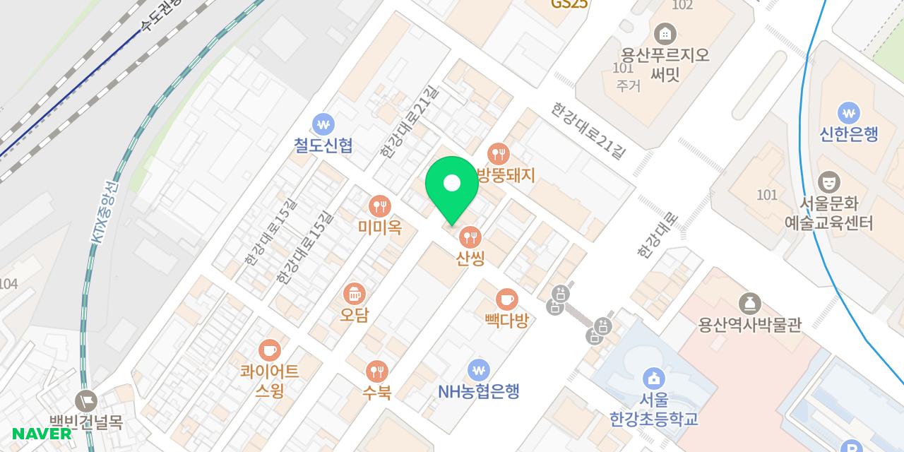 Map showing where Yongsan Bongsunga is
