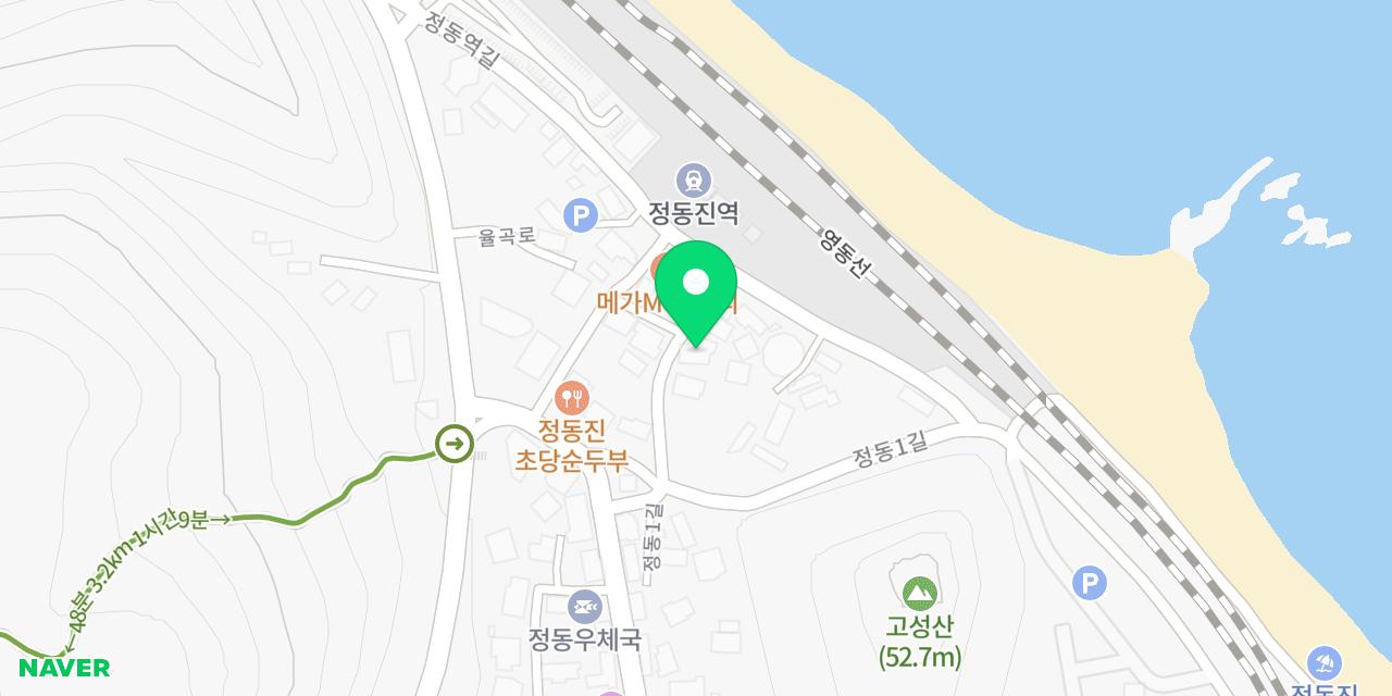 일출식당 위치가 표시된 지도