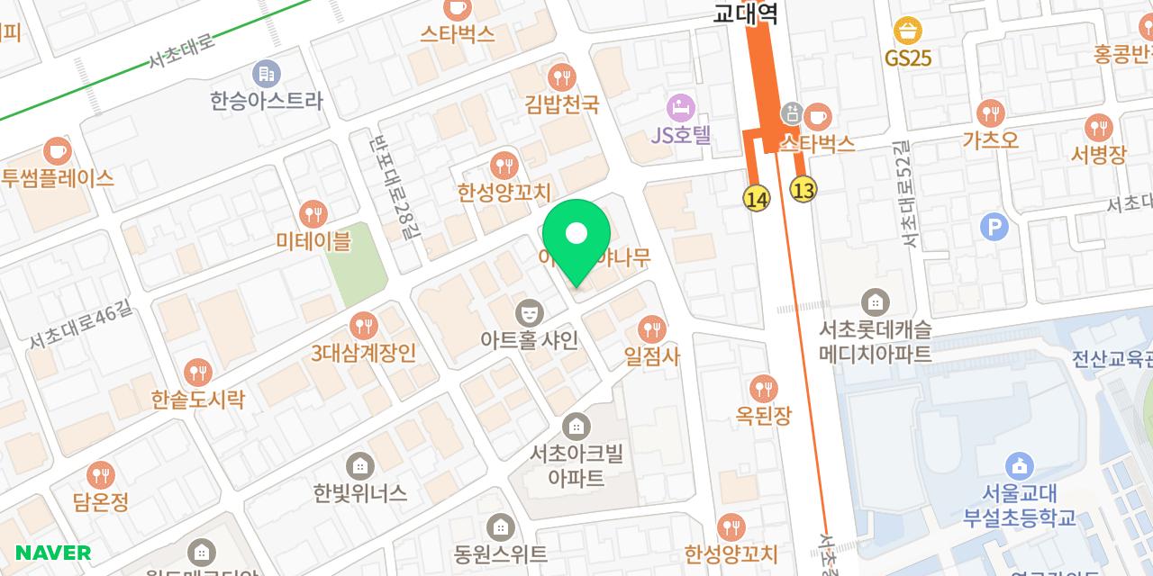 Map showing where Daseon Kalguksu Gyodae Jigyeongjeom is