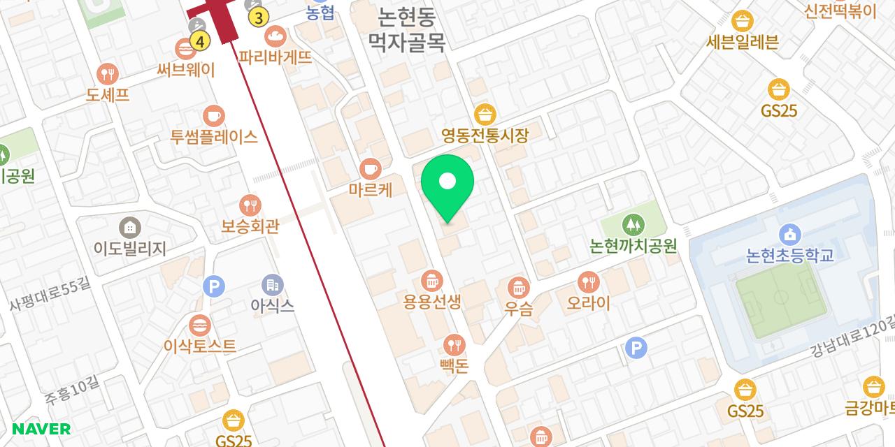 Map showing where Daepae Maket is