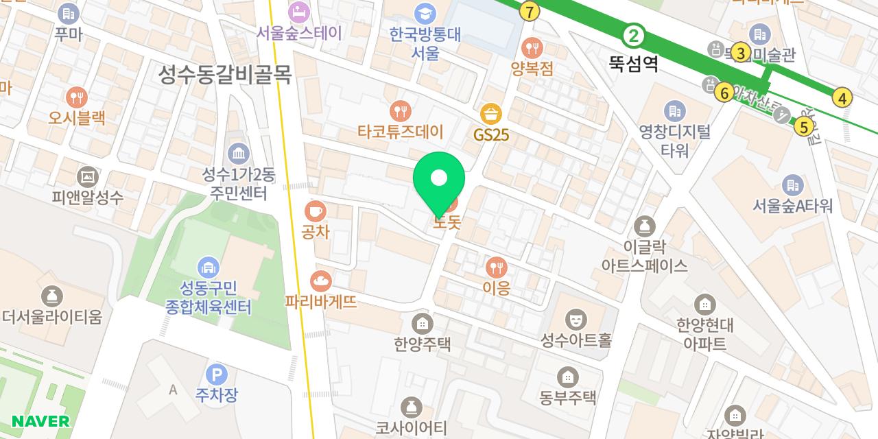 Map showing where DAMI is