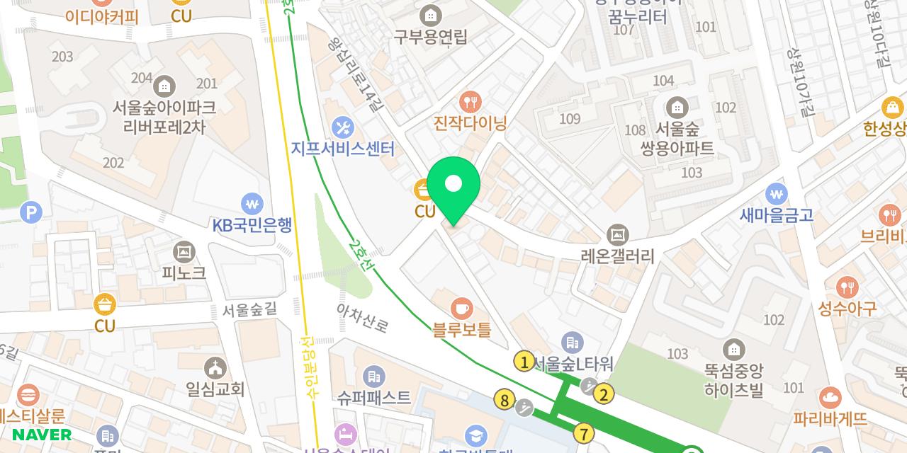 Map showing where Daedonjip is