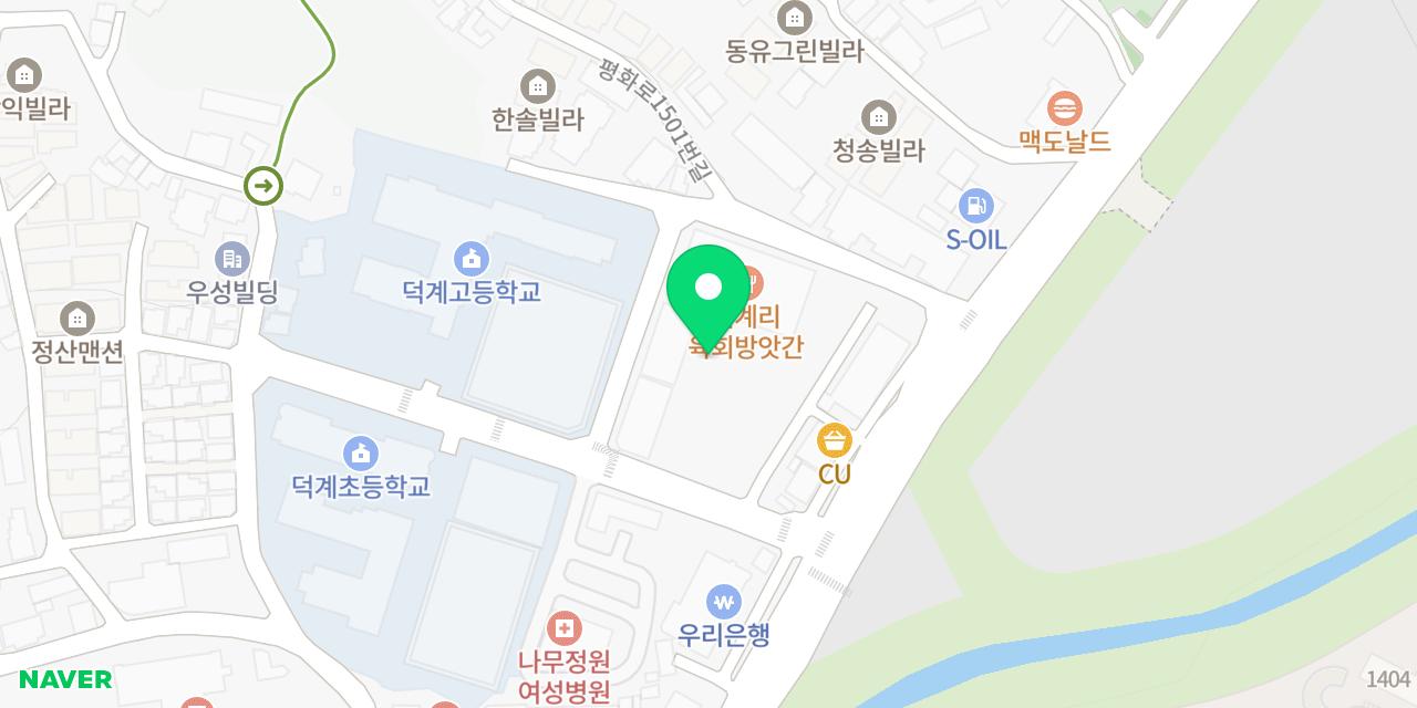 Map showing where Deokgye-ri Yukhoe Bangatgan is