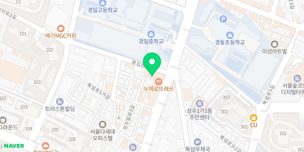 Map showing where Daeyeop Seongsu is