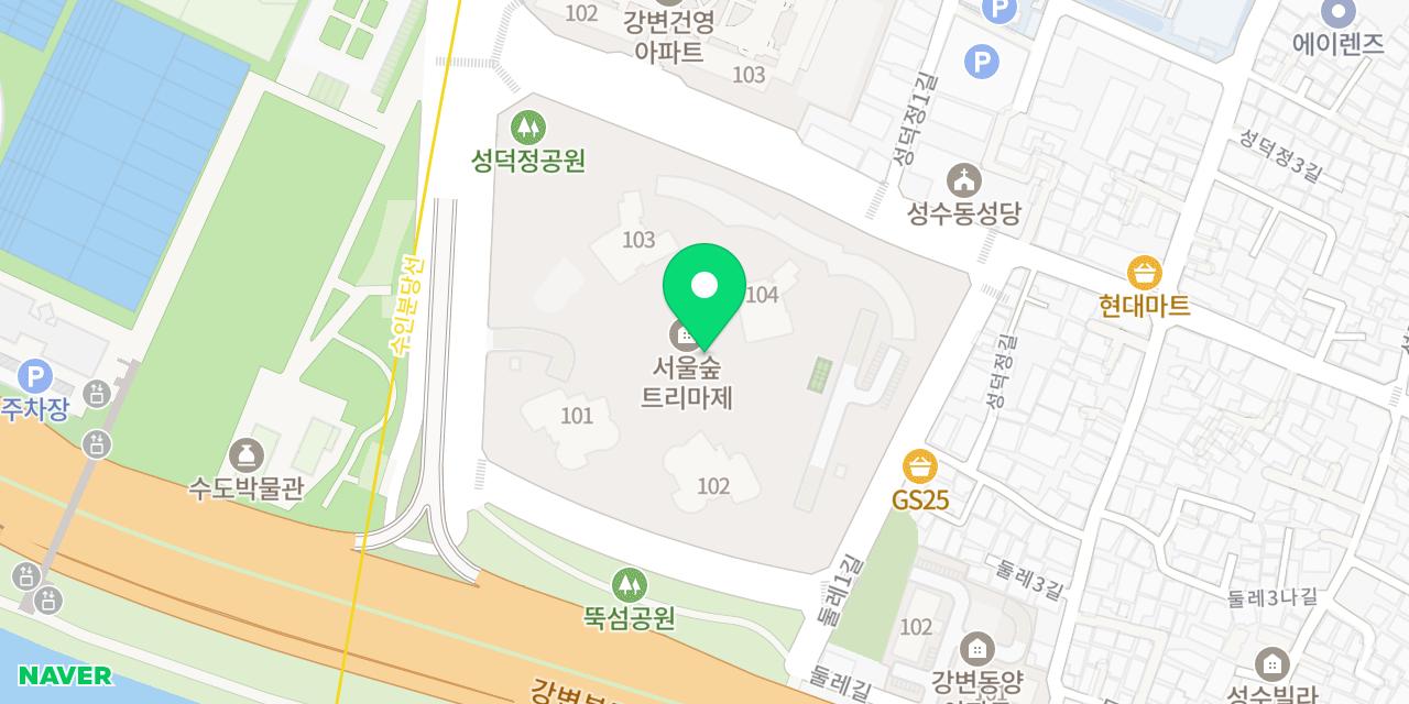Map showing where Daeheung Jeongyuk Sikdang is