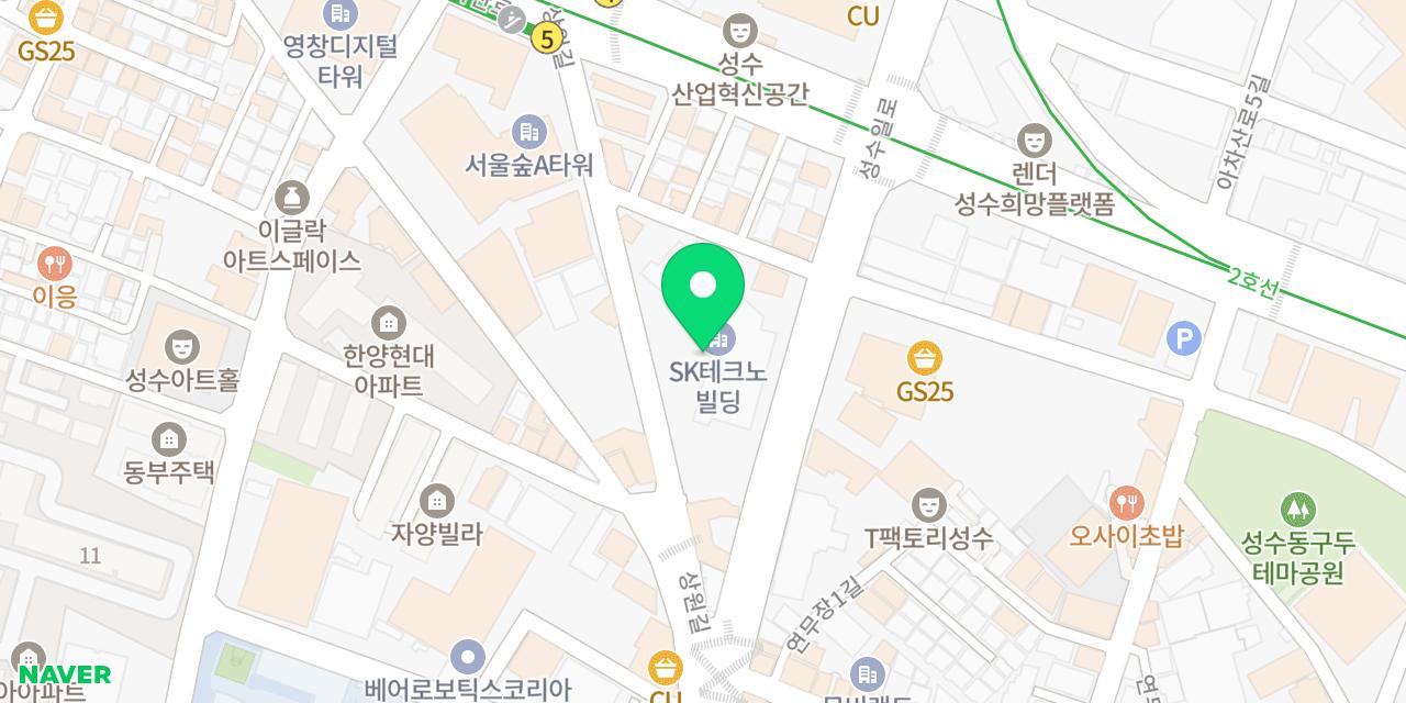 더반푸드 위치가 표시된 지도