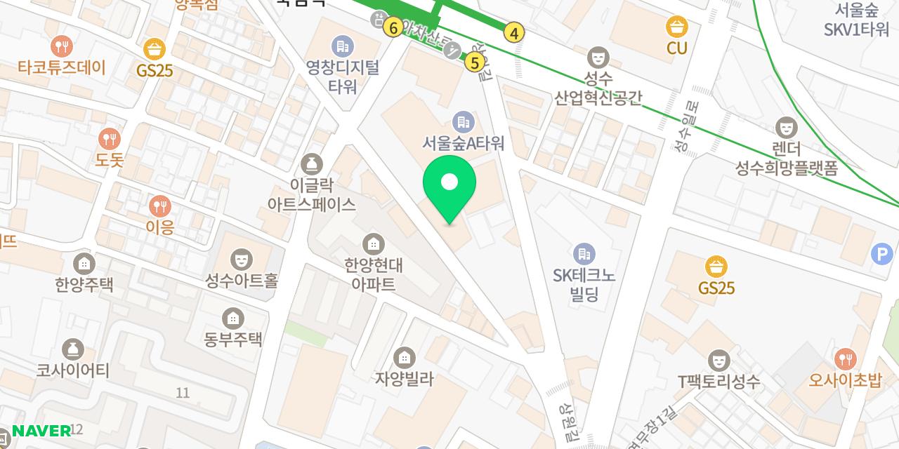 Map showing where Doga Seongsu-bonjeom is