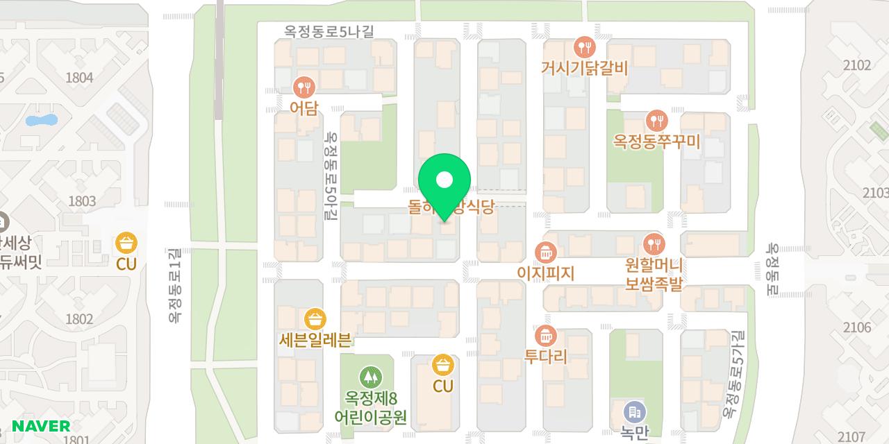 Map showing where Daepae Sanghoe Okjeong-jeom is